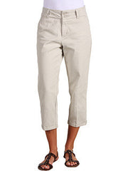 Petite Size Izzie Cuffed Crop Colored Trousers